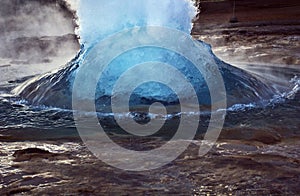 Breaking Free, Strokkur Erupting, Geysir, Iceland