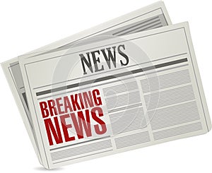 breaking news illustration design