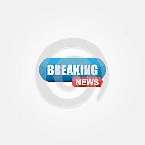 Breaking news logo vector 1