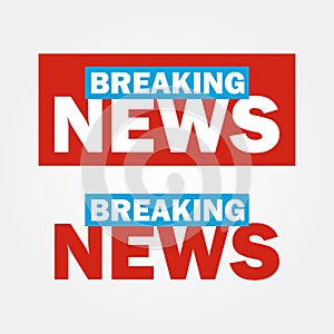 Breaking news logo vector 5