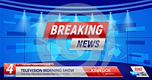 Breaking News TV Background photo