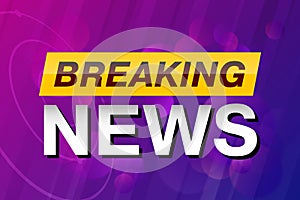 Breaking News, TV screen saver, vector background