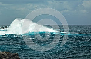 Breaking ocean wave, Madeira