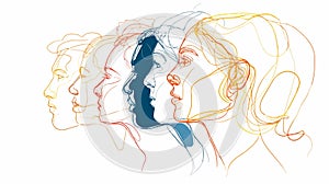 Breaking Stereotypes: One Line Journey of Undoing Bias in a Visually Defined Image