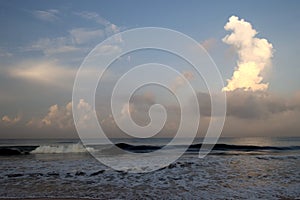 Breaking Waves on Beach, Induwaru, south of Bentota, Sri Lanka