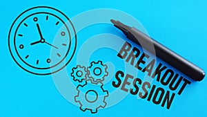 Breakout session is shown using the text