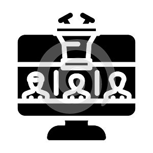 breakout sessions glyph icon vector illustration photo