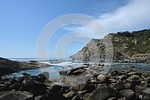 Breakwater in Cies Islands photo