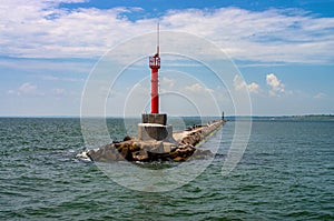 breakwater and lighthouse