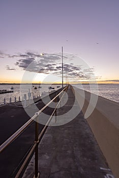 Breakwater sunrise calm