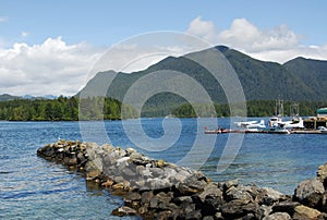 Breakwater in tofino photo