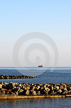 Breakwaters on The black sea coast