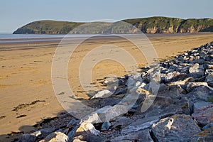 Brean beach and Brean Down Somerset