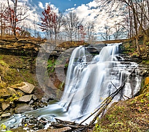 Breandywine Falls at Cuyahoga Valley National Park in Ohio photo