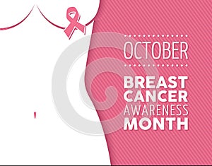 Breast cancer awareness campaign woman background