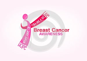 Breast cancer awareness concept design