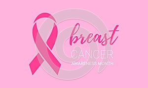 Breast cancer awareness month pink ribbon vector women solidarity symbol icon