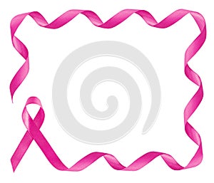 Breast Cancer Awareness Pink Ribbon frame