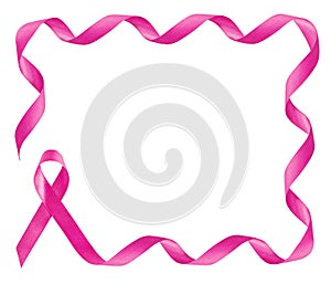 Breast Cancer Awareness Pink Ribbon frame photo