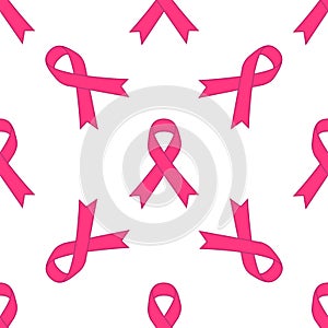 Prsa rakovina povědomí růžový jediný stuha izolované na bílém pozadí. vektor ilustrace obdélník ohraničující tisknutelnou oblast 10 