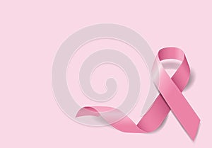 Breast Cancer Awareness Poster Design Pink Background