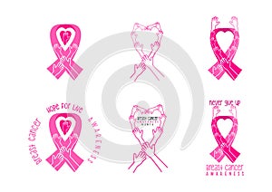 Breast cancer awareness symbol design