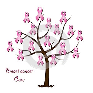 Breast cancer awareness tree