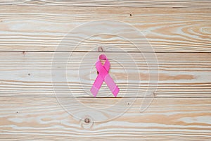Breast Cancer Awareness, Woman hand holding Pink Ribbon