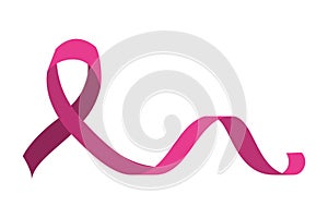 Breast cancer campaign ribbon icon