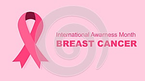 Breast Cancer International awareness month for breast cancer