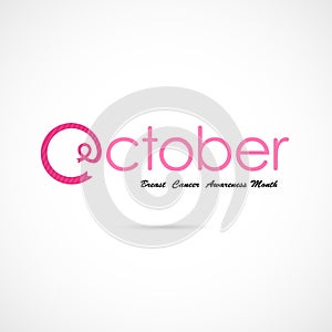 Breast Cancer October Awareness Month Campaign Background.Women