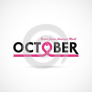 Breast Cancer October Awareness Month Campaign Background.Women