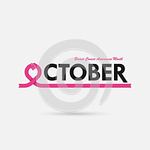 Breast Cancer October Awareness Month Campaign Background.Women