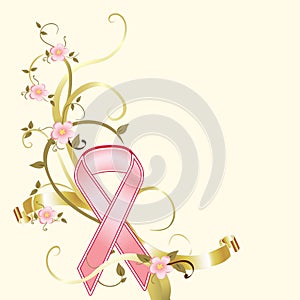 Breast Cancer Pink Ribbon Fundraiser Background