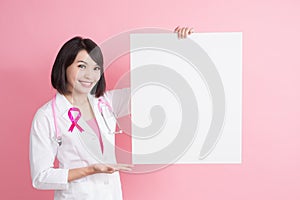 Breast cancer prevent concept photo