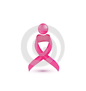 Prsia rakovina stuha označenie organizácie alebo inštitúcie 
