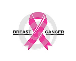 breast cancer ribbon vector illustration design