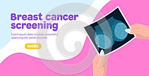 Breast cancer screening banner