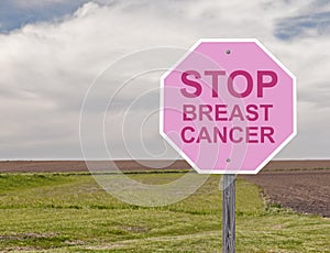 Breast Cancer Stop Sign