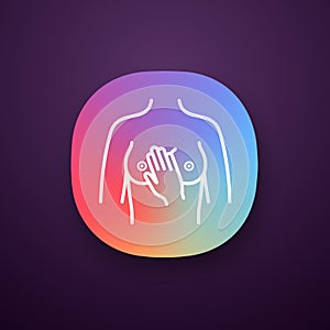 Breast palpation app icon
