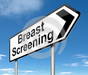Breast screening concept. photo