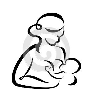 Breastfeeding woman photo