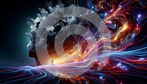 Breath memory release, Ai generated image