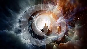 Breath memory release, Ai generated image