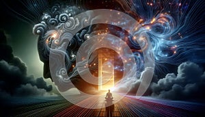 Breath memory release, Ai generated image