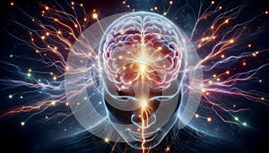 Breath neural pathways, Ai generated image