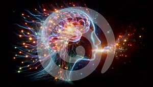 Breath neural pathways, Ai generated image