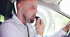 Breathalyzer Alcohol Test In Car