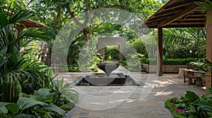 Breathe in the rejuvenating scents of our aromatic garden designed to enhance the restful atmosphere of our resort. 2d