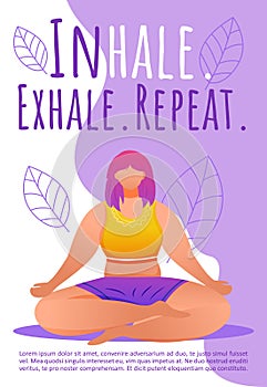 Breathing exercises brochure template